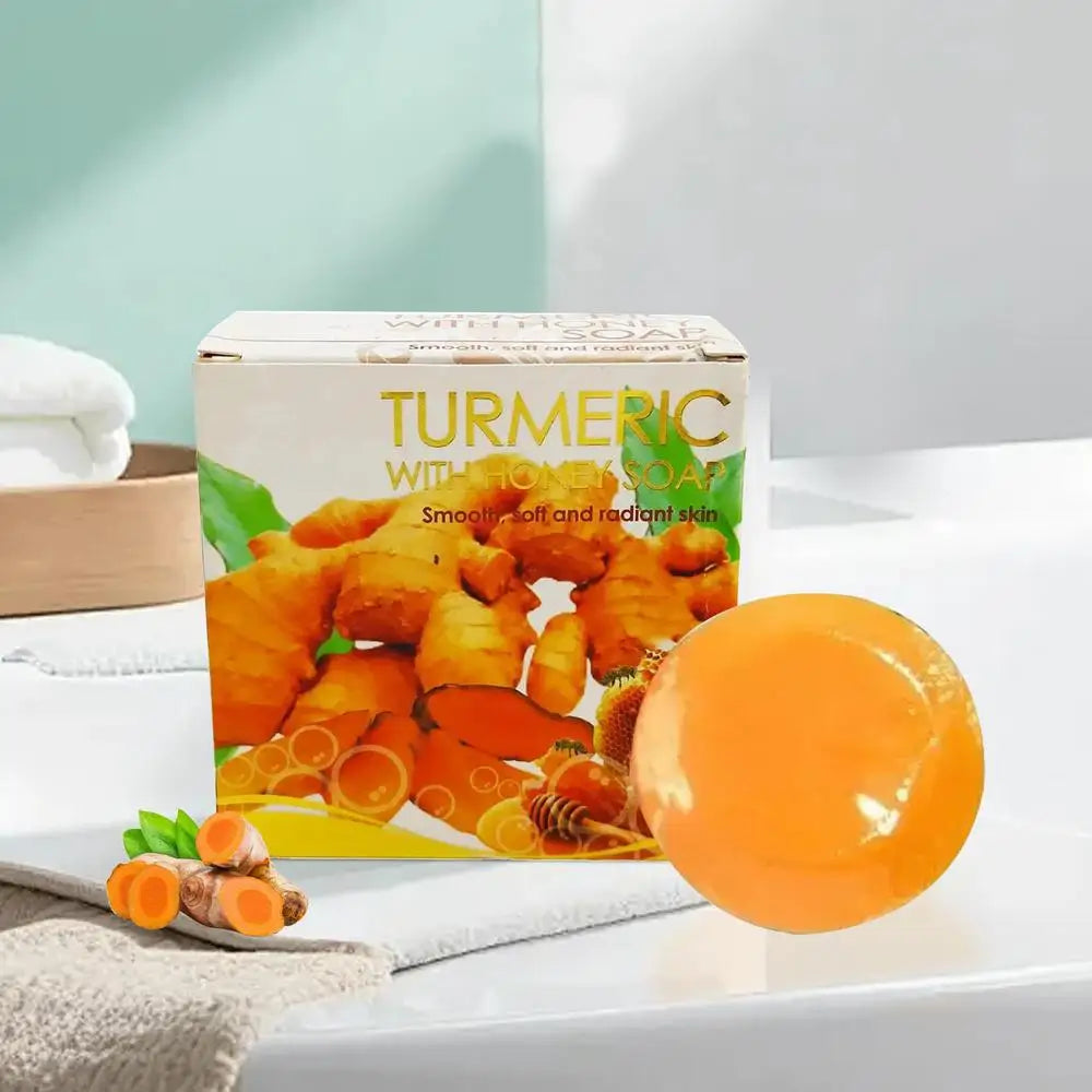 50g Face Wash Bar Soap turmeric soap bar Facial Hydrating Cleansing Face Soap Antioxidant Deep Cleansing Turmeric Soap