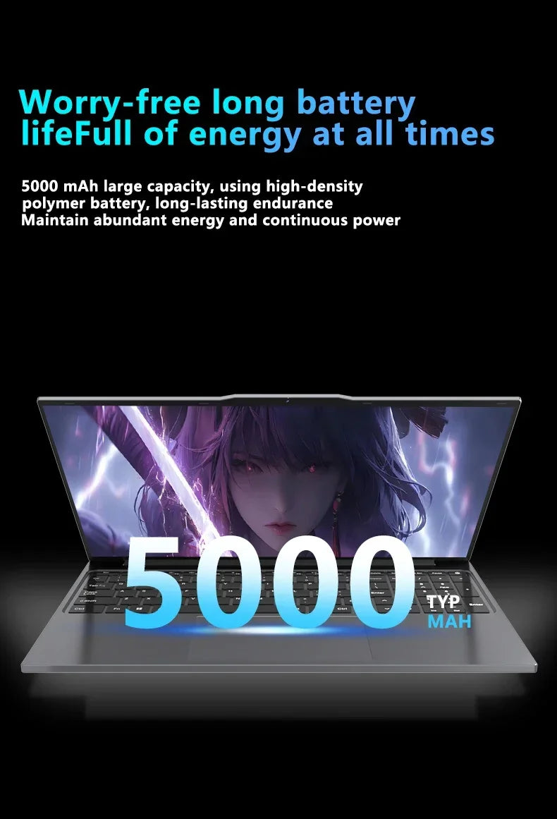 2025 New Laptop Computer Windows 11 32GB RAM 2TB SSD Intel Core i7 6500U 1920*1080 Resolution Laptop 15.6" Office Study Computer