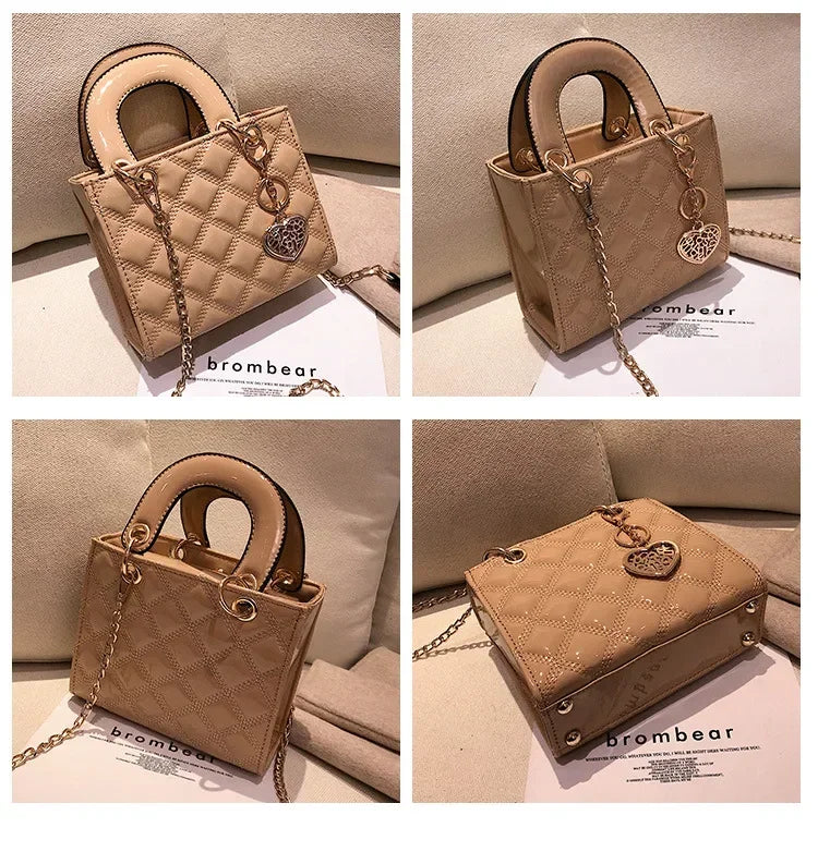 Handbag Women Brand Luxury Totes High Quality Fashion Classic Quilted Square Handle Bag Women Crossbody Shoulder Bags Dropship