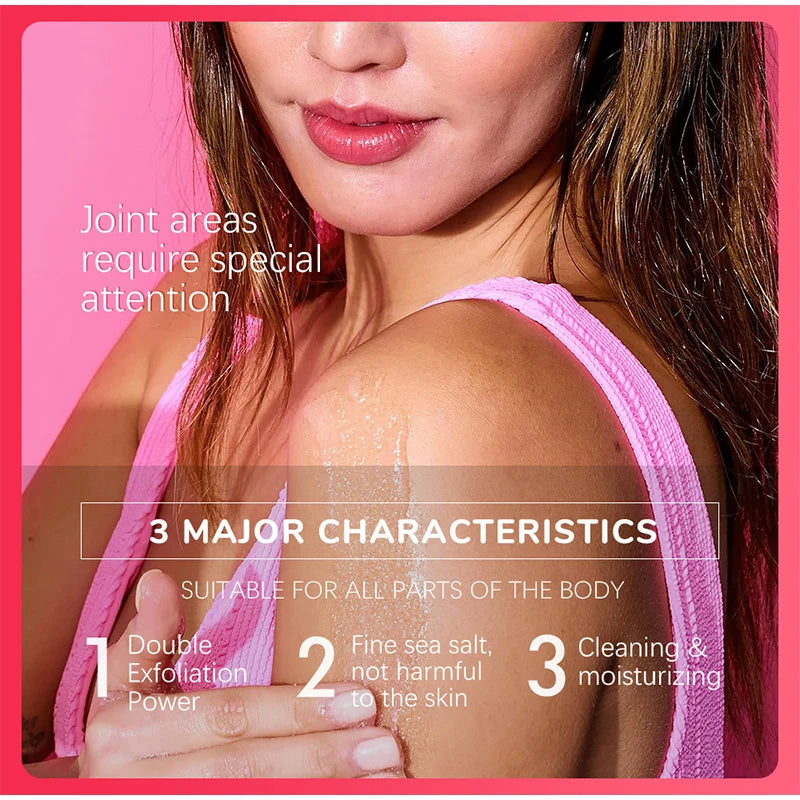 Fruity Body Scrub Remove Grease, Clean Body And Bath Salt. Moisten Prevent Dry Skin Scrub Cream Body Cleaning Products