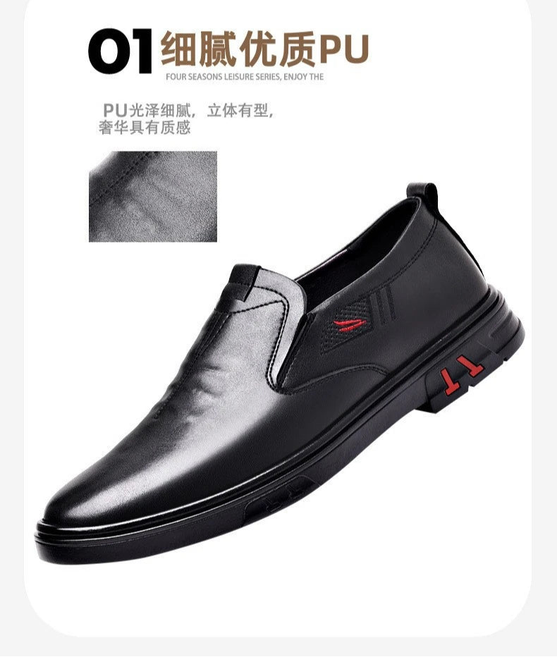 Men's Cow Leather Shoes Genuine Leather Handmade Business shoes Round Toe Casual Loafers Comfortable Man footwear Zapatos Homme