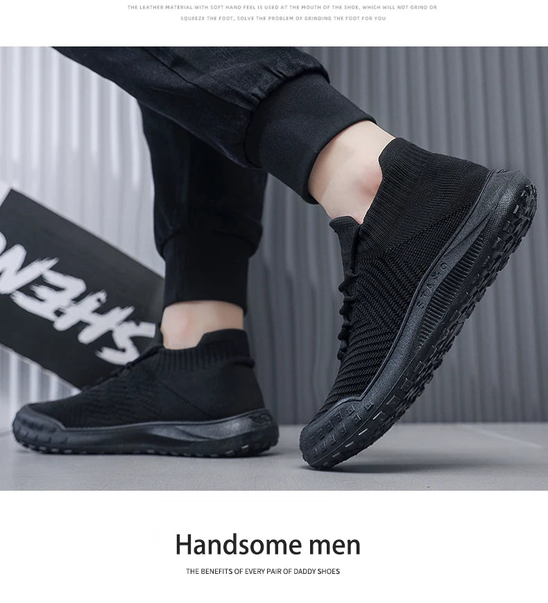 Men Casual Sneakers Summer Breathable Sport Shoes Outdoor Running Shoes male's Mesh Light Comfort Athletic Jogging Walking Shoes