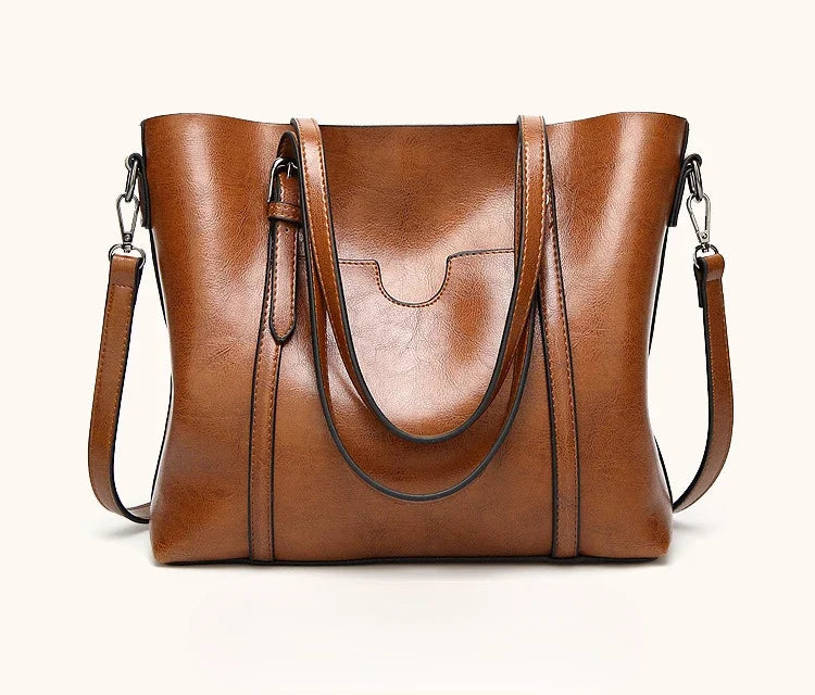 Shoulder Bags for Women Oil Wax Leather Handbag Tote Crossbody Bag Vintage Satchels Women Bags Designer Handbag High Quality