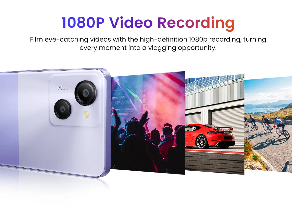 Oscal MODERN 8 Smartphone 6.75 inch Display 8GB+128GB/256GB,50MP Rear Camera Mobile Phone 18W Fast Charging 6000mAh