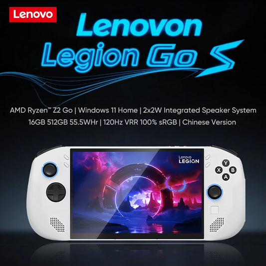 Lenovo Legion Go S 2025 Handheld Game Console Portable Gaming Laptop 8'' 16GB 512GB AMD Ryzen™ Z2 Go 120Hz Windows 11 Home