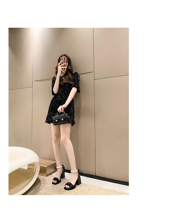 Comfort Shoes for Women Pearl Sandals Suit Female Beige Increasing Height Block Heels All-Match Black Bow 2024 Fashion Chunky Gi