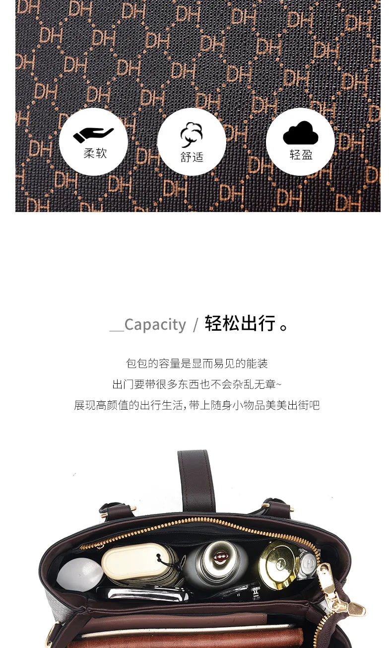 Luxury Brand Designer Women's Handbag Fashion New Shoulder Bag Women's Large Capacity High-quality Crossbody Bag Tote Bag Women