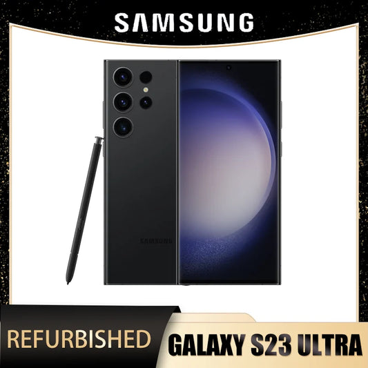 Refurbished phone Samsung Galaxy S23 Ultra 256GB Midnight Black | Unlocked | Excellent Battery| Professionally Certified