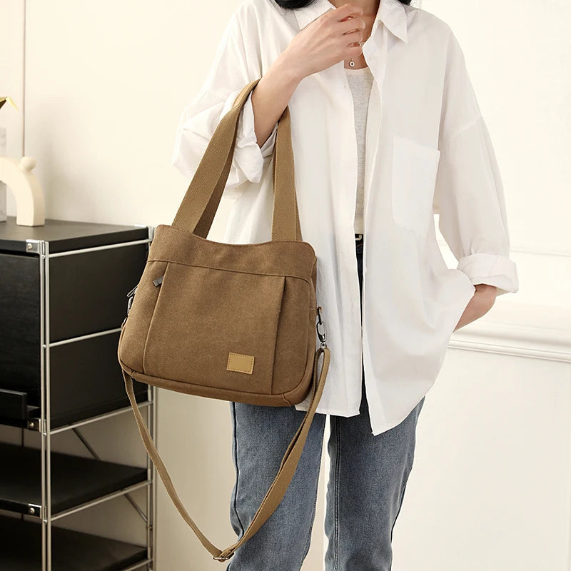 New Women's Shoulder bags Youth Female Crossbody Bag Top-Handle Bags Handbags High Quality canvas Ladies Leisure Totes Bolsa