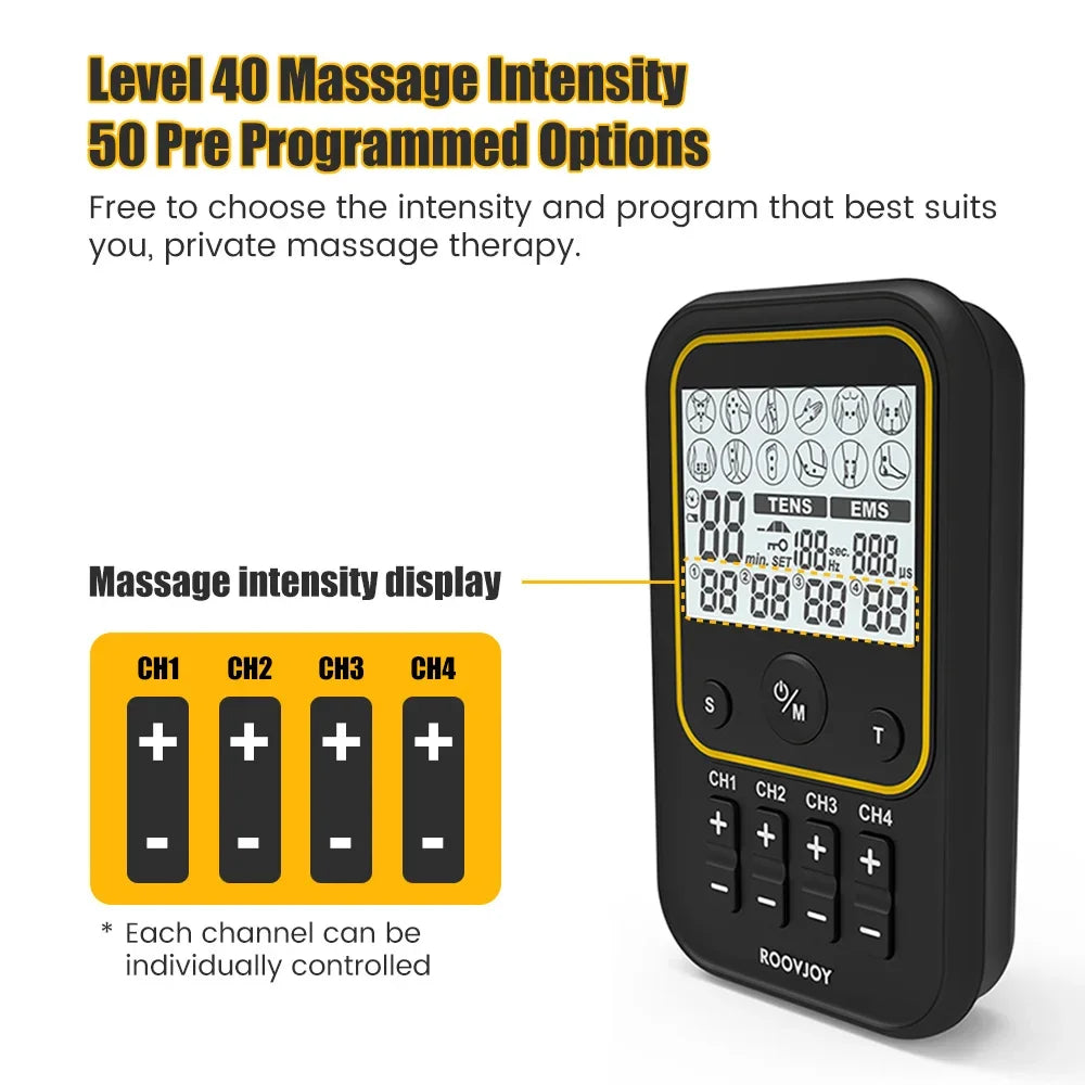 Electrostimulation Russian Wave Electric  Ems Muscle Stimulator Tens Unit Machine Professional Ems Acupenture Body Massager