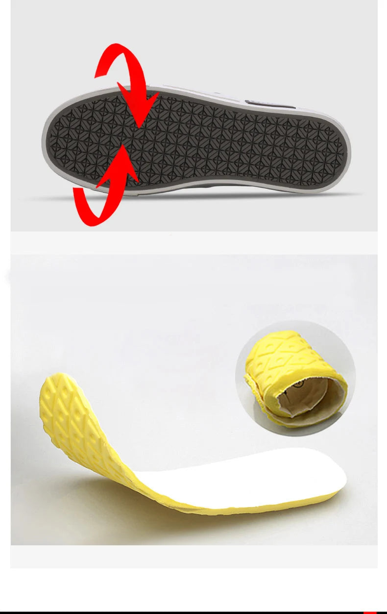 Spring Classic Stripes Black Canvas Sneakers Men Comfort High Top Skate Shoes Men Espadrilles Non-Slip Flat Vulcanized Shoes Men