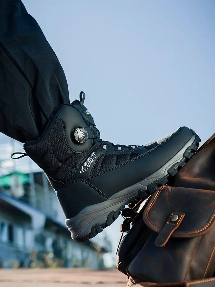 2025 Winter New Thick-soled Non-slip Comfortable Lightweight Velvet Outdoor Cotton Boots Men