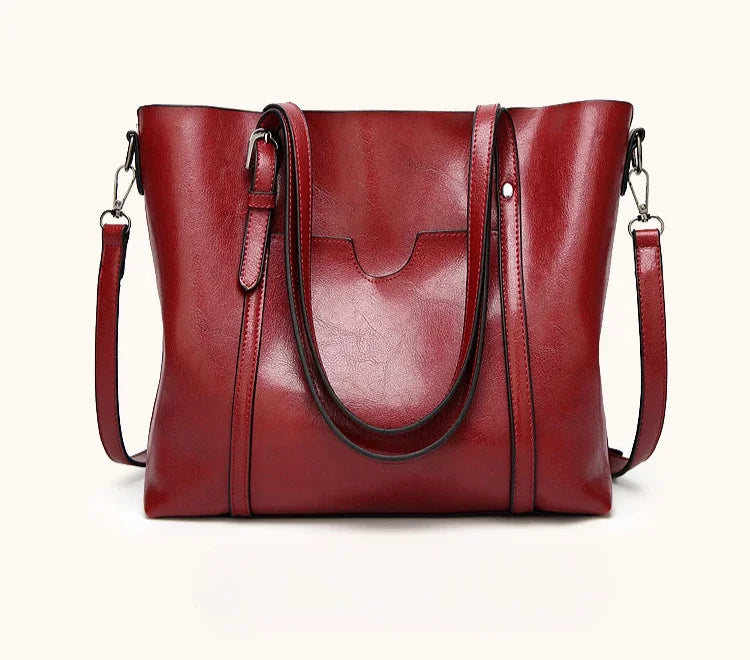 Shoulder Bags for Women Oil Wax Leather Handbag Tote Crossbody Bag Vintage Satchels Women Bags Designer Handbag High Quality