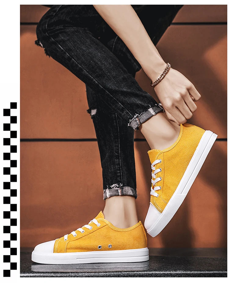 Men Canvas Sneakers Comfort Outdoor Walking Footwear Flat Casual skateboard Sports Shoes Skate Shoes Zapatos Hombe 2023