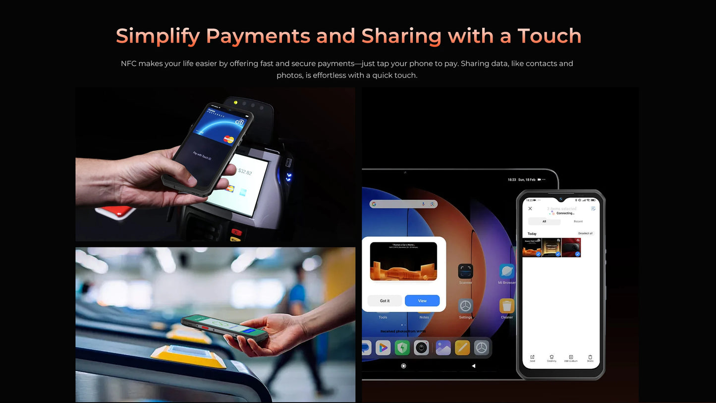 Oukitel WP55 Pro 11000mAh Rugged Smartphone 5G 11000mAh 48GB+512GB Andiron 15 64MP 33W Fast Charging NFC Cell Phone