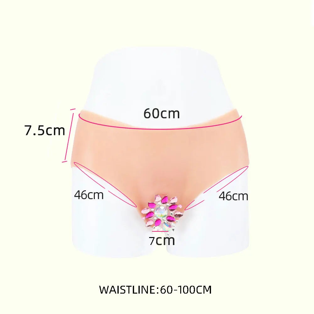 Simulated Silicone Fake Vagina Underwear Briefs Panties Hiding Penis For Crossdresser Transgender Shemale Dragqueen Cosplay Gays