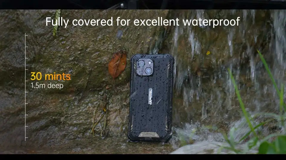 OUKITEL WP32 12GB(4+8) 128GB Mobile Phone IP68, Octa-Core, 6.0" HD+, Unbreakable Smartphone 6300mAh Android 13