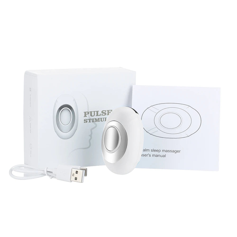 Handheld Sleep Device Mini Portable Sleep Aid Artifact Hypnosis Machine Help Sleep Smart EMS Pulse Stimulation USB Charging
