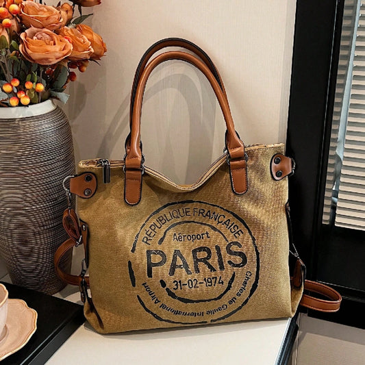 Large Capacity Casual Tote Bag, Stylish Crossbody Bag For Students, Working And Outdoor Commuting, One Shoulder Bag