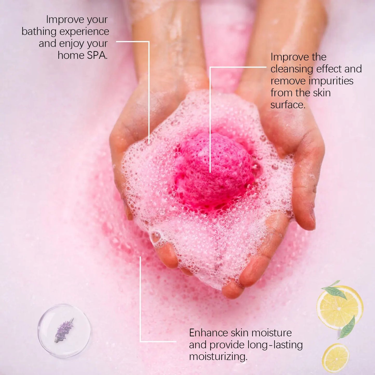 Christmas Colorful Bath Balls Foot Spa Deep Moisturizing Skin Relaxing Reduce Dryness Kids Gifts Bubble Rosemary Bath Ball Bombs