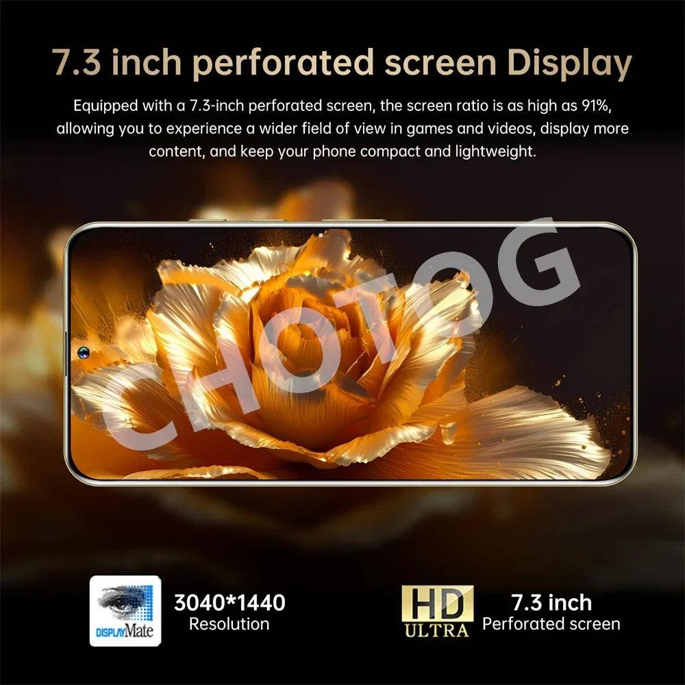 S+ 25 Ultra Global Version Original 7.3HD Mobile Phones 4G 5G Dual Sim Card Cell Phone Android 14 Smartphone 7800mAh Cellphone