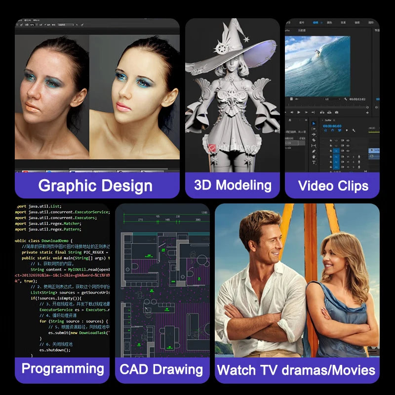 Original 15.6"  N5095 laptop, Windows 11 Professional 32GB 2048 GB fingerprint unlock backlit keyboard portable office laptop