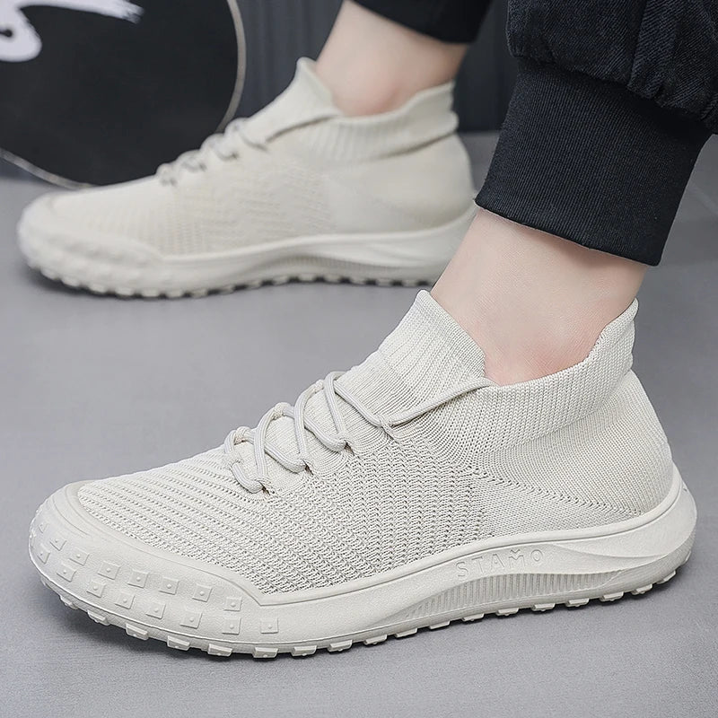 Men Casual Sneakers Summer Breathable Sport Shoes Outdoor Running Shoes male's Mesh Light Comfort Athletic Jogging Walking Shoes