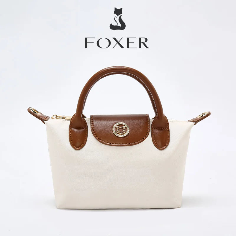 FOXER Fashion Women's Handbag Trapeze Bag 2025 New Summer Casual Crossbody Purse Female Shoulder Bag as Gift