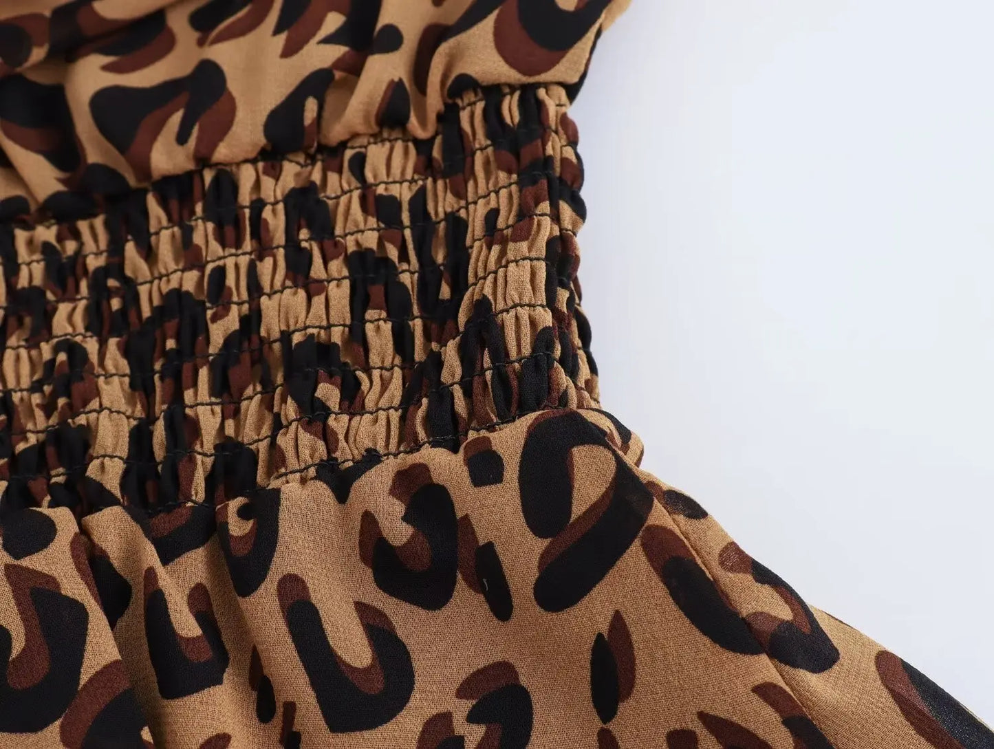 European and American style women's clothing new 2024 fashion retro leopard print long slim temperament dress