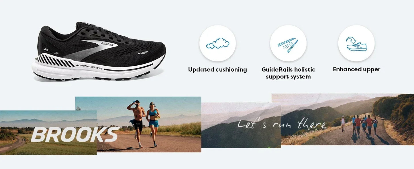 Brooks Women’s Adrenaline GTS 23 Supportive Running Shoe Breathable Lightweight for Comfort