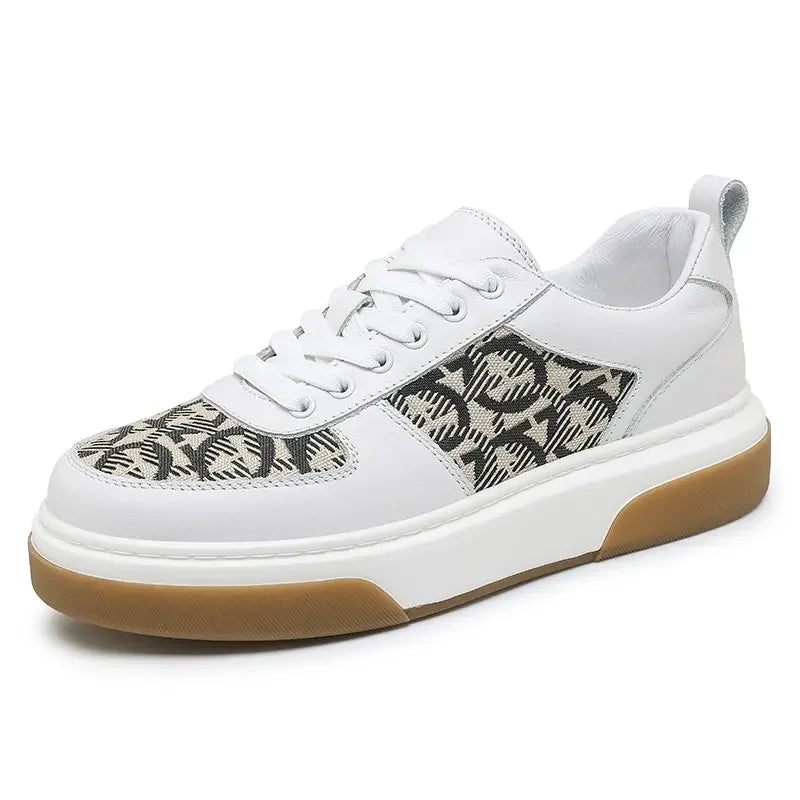 2025 Spring New Men's Shoes All Fashion Increase Board Shoes Senior Sense Retro Bar Fashion Shoes Non-slip Street Casual Shoes