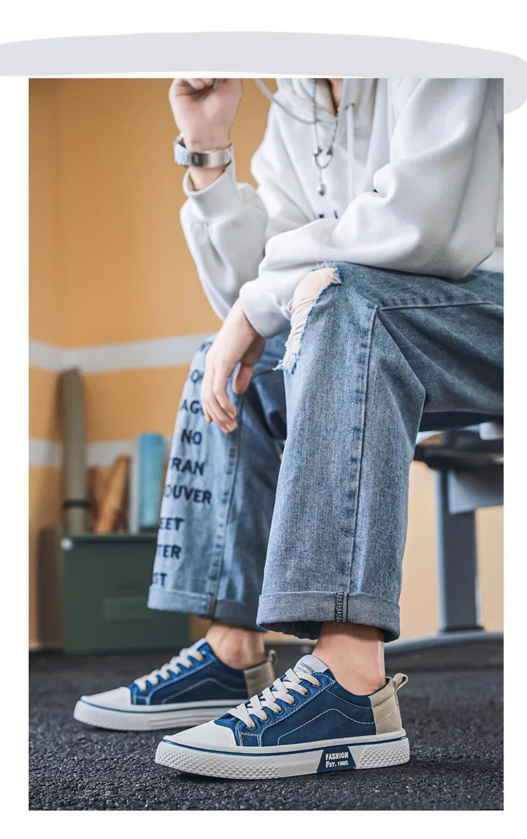 High Quality Men Canvas Shoes Original Designer Casual Shoes Hot Sale Sneakers for Men Platform Vulcanize Shoe Zapatillas Hombre