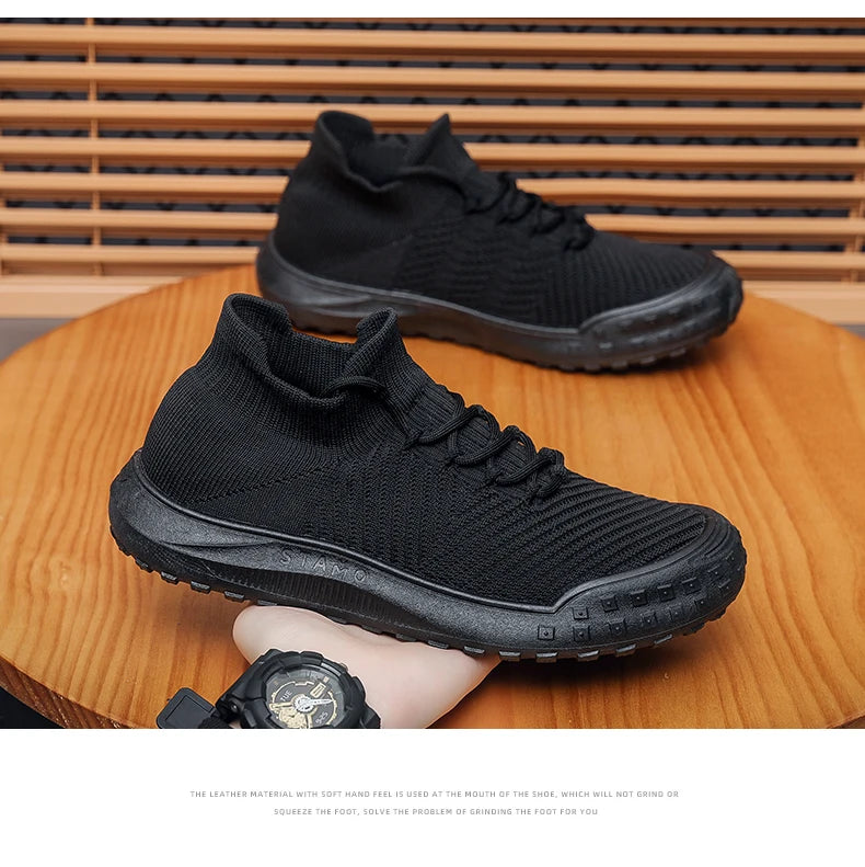Men Casual Sneakers Summer Breathable Sport Shoes Outdoor Running Shoes male's Mesh Light Comfort Athletic Jogging Walking Shoes