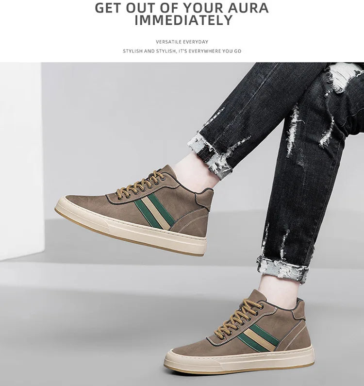 Men's Elevator Shoes Increase 6cm Sneakers Men Sports Shoes Leisure Inner Height Increasing Shoes Hidden Heels Shoes Size 38-44