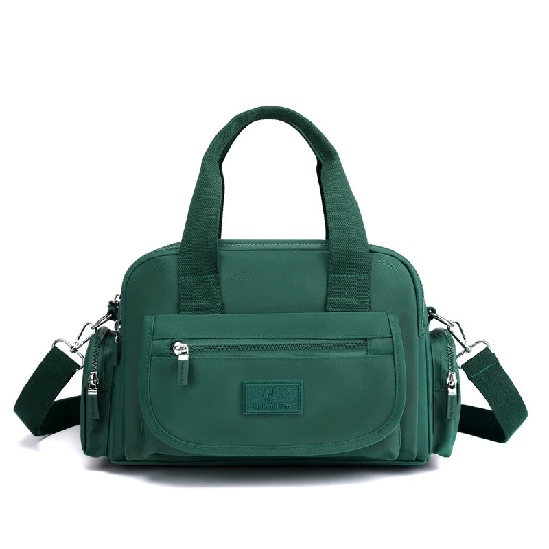 Fashion Multi Pocket Women‘s Handbag Durable Fabric Female Shoulder Bag Large Capacity Girls Shopping Bag Casual Tote SAC