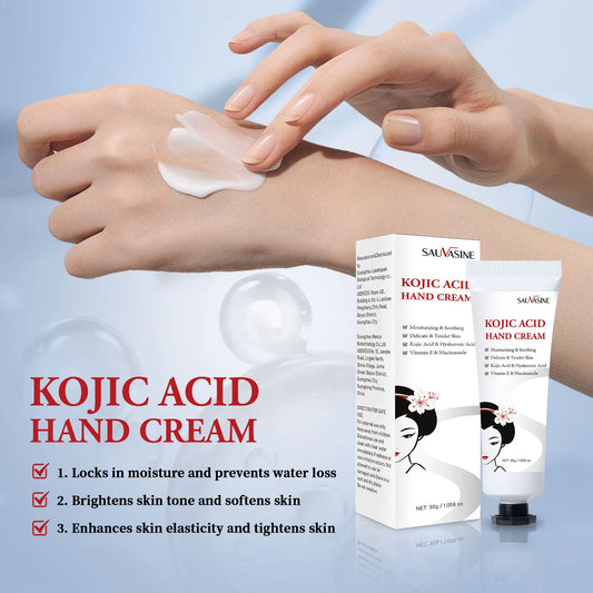 Kojic Acid Hand Cream Whitening Fast Smooth Nourish Cream Lightening Dark Skin Brightening Moisturizing Skin Care for Men Women