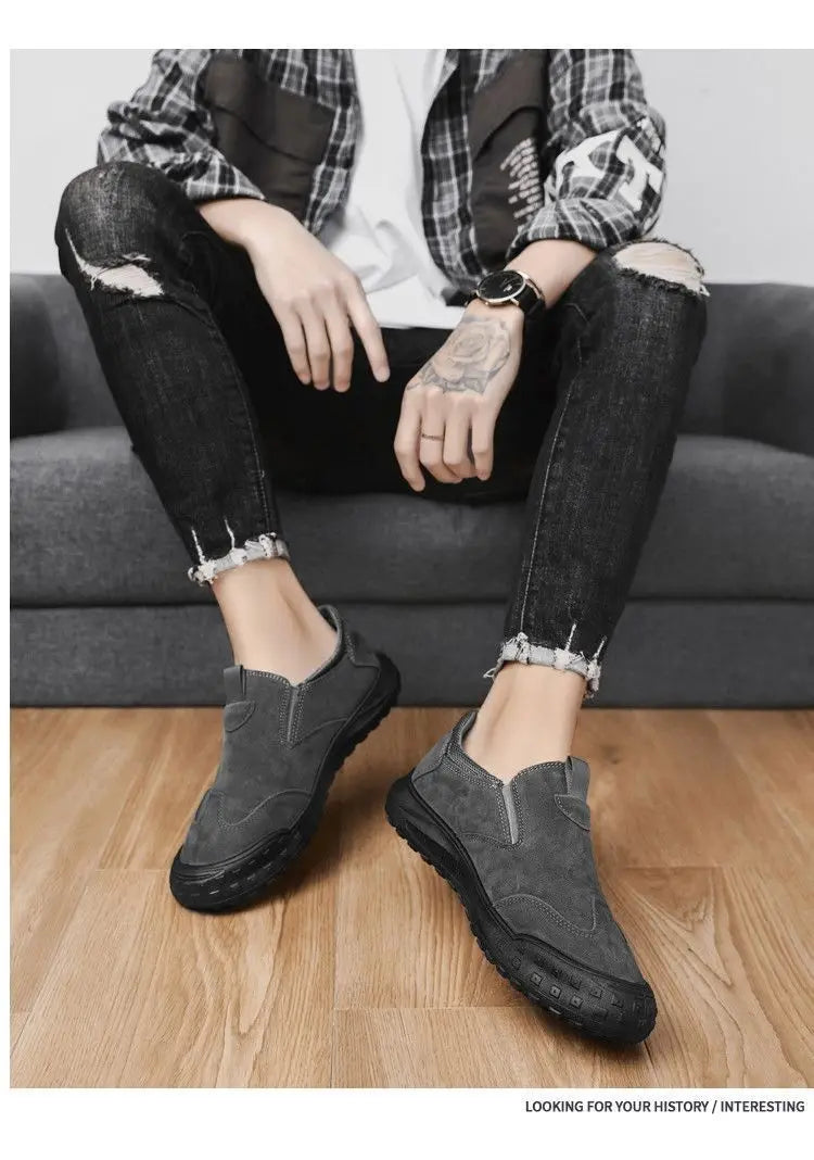 2025 Men's Loafer Shoes, Breathable Comfy Non-slip Slip On Shoes, Men's Walking Shoes, Spring And SummeFashionable Men's Shoes