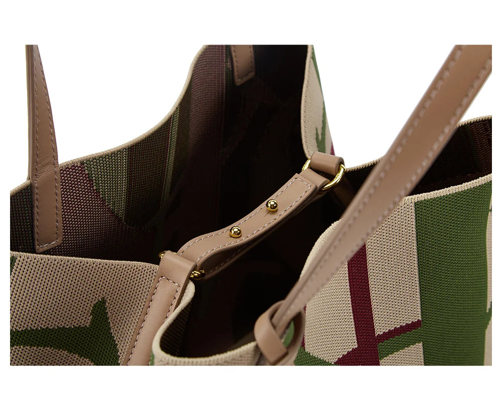 Multi-coloured Colour Retro Style Women's Large Capacity Handbags Multi-coloured Available Classic Multi-purpose Women's Handbag