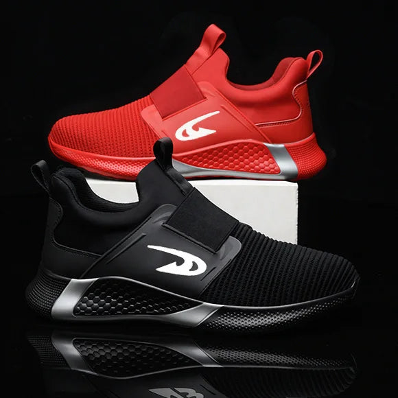 Steel Toe Men's Work Shoes Slip Resistant Lightweight Sole Tough Comfortable Shoes Man Safety Shoes Fashions Outdoor Sneaker