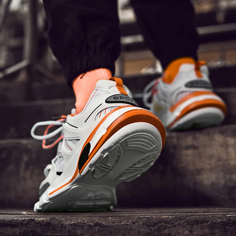 2025 Spring New Brand Design Women's Sports Shoes Fashion New Men's Thick Bottom Chunky Shoes Trendy Girls Boys Casual Shoes