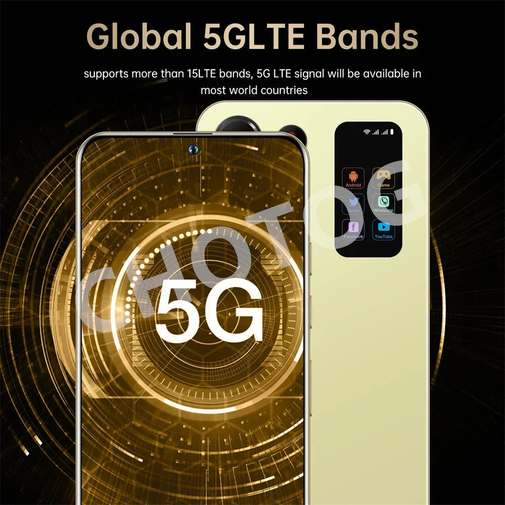 S+ 25 Ultra Global Version Original 7.3HD Mobile Phones 4G 5G Dual Sim Card Cell Phone Android 14 Smartphone 7800mAh Cellphone