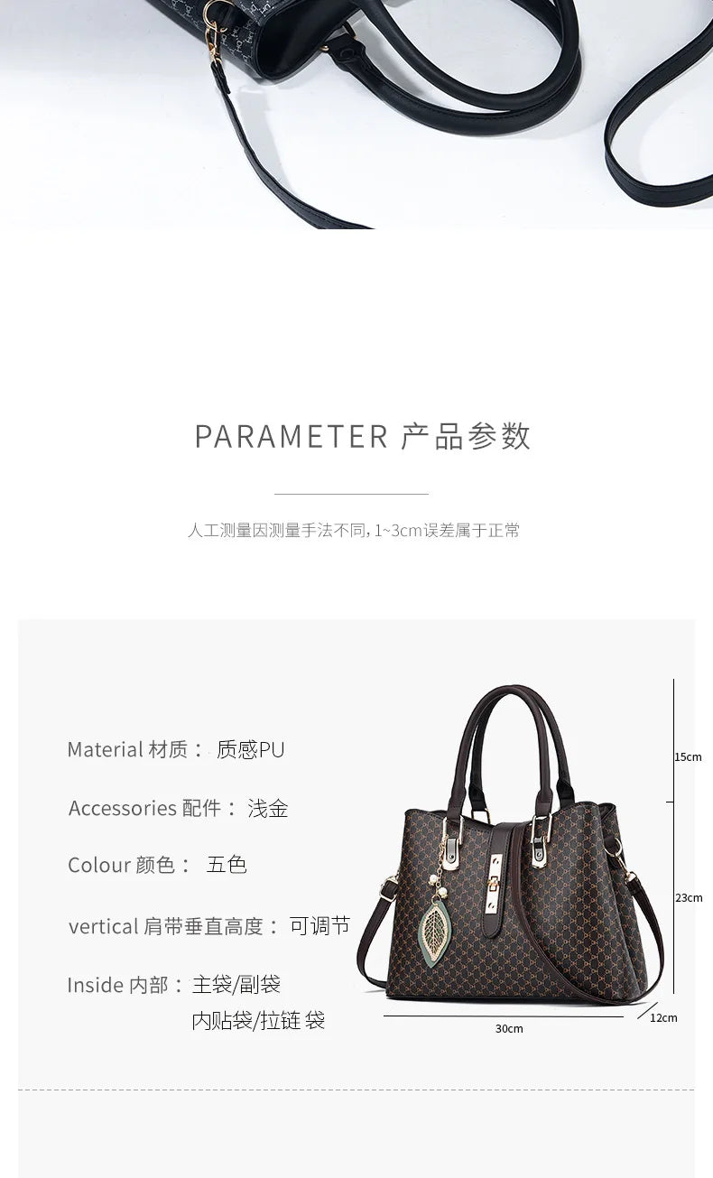 Luxury Brand Designer Women's Handbag Fashion New Shoulder Bag Women's Large Capacity High-quality Crossbody Bag Tote Bag Women
