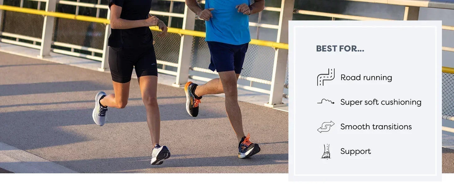 Brooks Men's Glycerin 20 Neutral  Offers A Breathable Upper And Luxurious Cushioning For Comfort