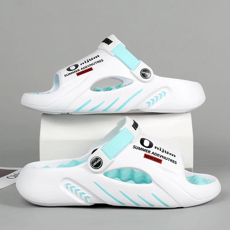 Men Slippers 2025 New Summer EVA Soft-soled Platform Slides Sandals Indoor Outdoor Walking Beach Shoes Flip Flops Mens Shoes