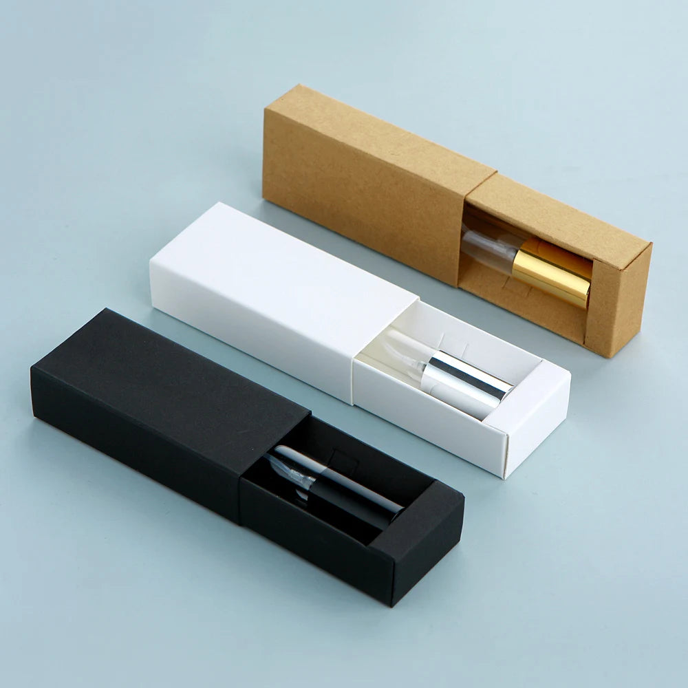 50 件/批 5ml 香水瓶配香水紙盒香水可填充霧化器噴霧瓶噴霧器定制 LOGO 另付費