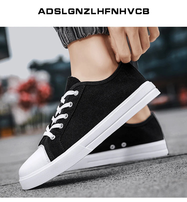 Men Canvas Sneakers Comfort Outdoor Walking Footwear Flat Casual skateboard Sports Shoes Skate Shoes Zapatos Hombe 2023