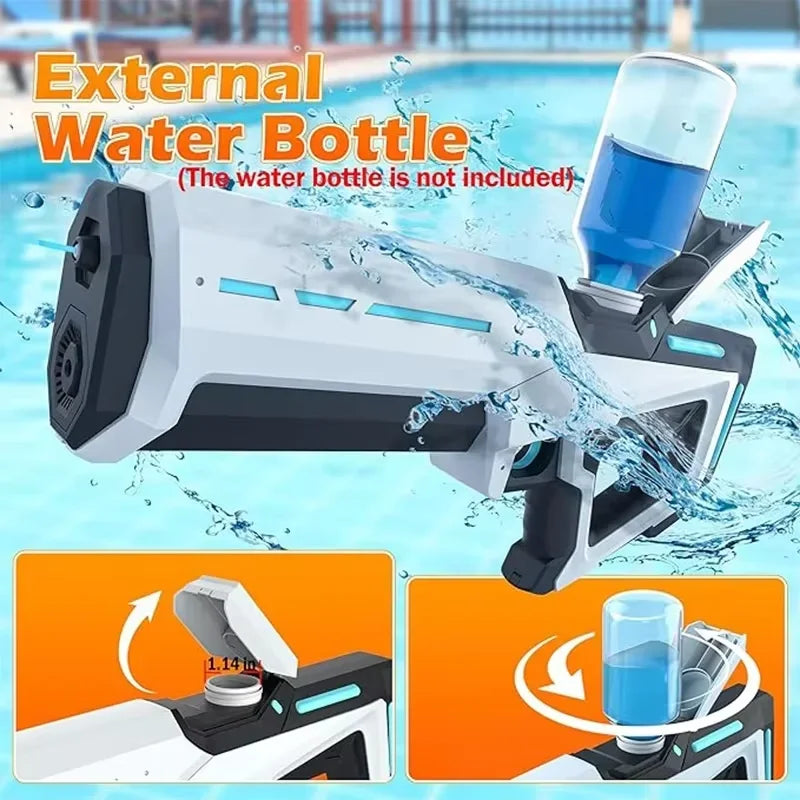 Electric Water Guns For Adults Powerful Squirt Automatic Water Suction Water Blasters Summer Outdoor Beach Toy For Boy Kid Gifts