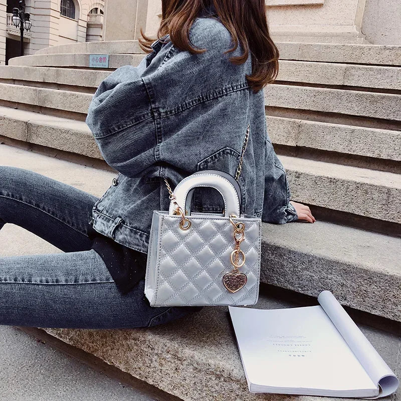 Handbag Women Brand Luxury Totes High Quality Fashion Classic Quilted Square Handle Bag Women Crossbody Shoulder Bags Dropship