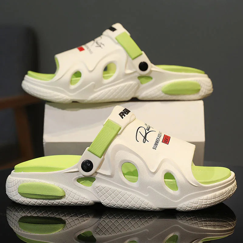 Sandals Beach Shoes Men's Slippers Soft and Comfortable Thick Bottom Wear-resistant Indoor and Outdoor Bathroom Unisex Fashion