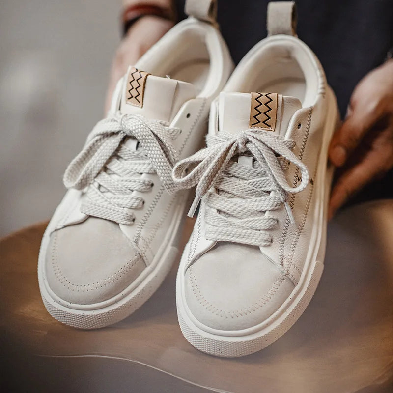 Maden Splash Ink Retro Board Shoes Men's Summer New Low Top Casual Shoes Versatile Rubber Thick Bottom Board Shoes Sneakers